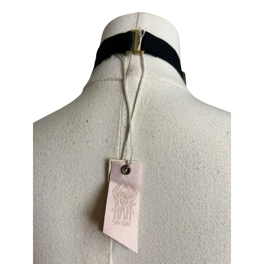 We are HAH / Free People NWT Strapped in Harness One Size Noir Black Festival